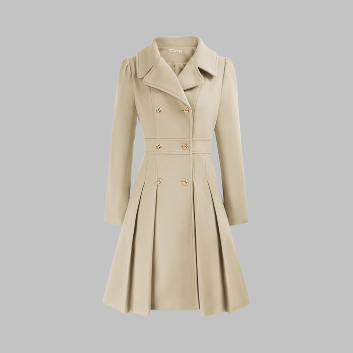 Jacinta | Classy Double Button Long Sleeve Coat