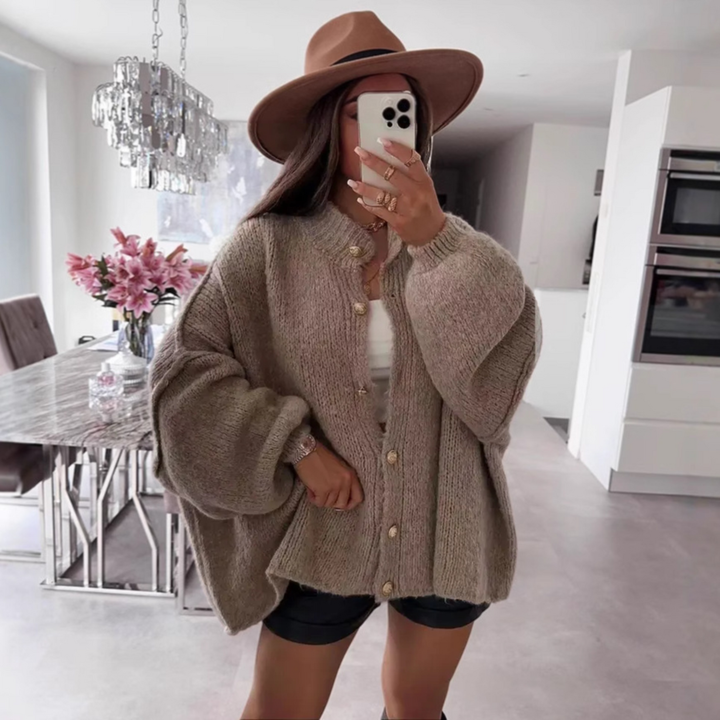 Annabelle | Classic Button-Down Long Sleeve Cardigan