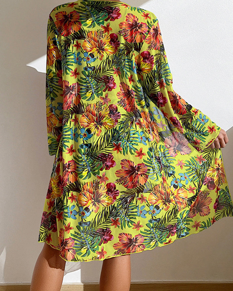 Joanna | Bikini with floral skirt