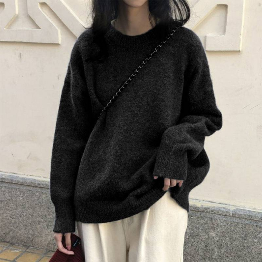 Caitlin | Casual Long Sleeve Round Neck Sweater