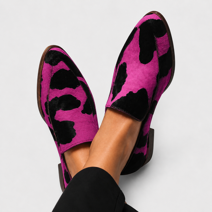 Jule | Loafers with cowhide print