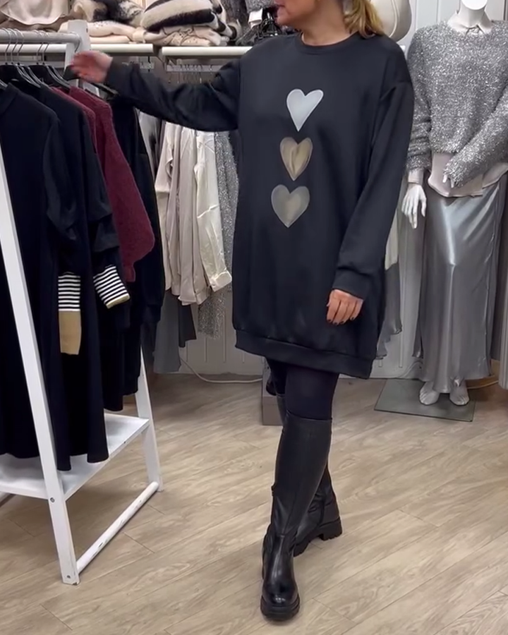 Ava | Casual Sweatshirt Dress