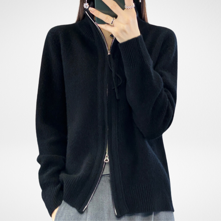 Samantha | Minimalist Zip Sweater