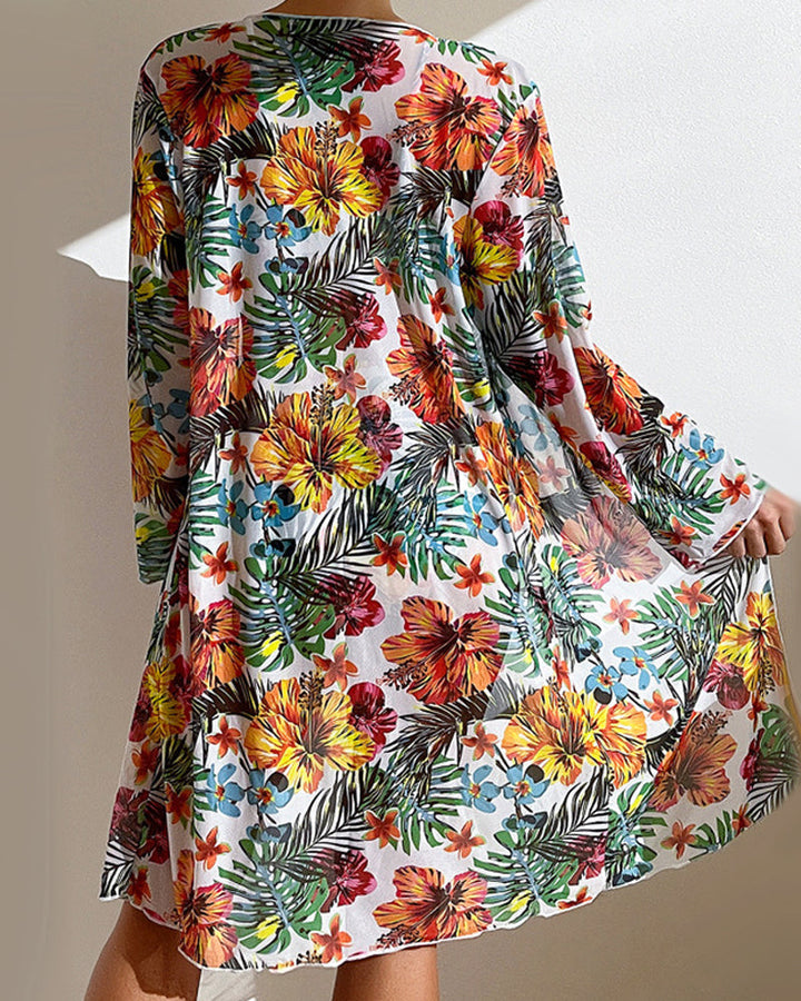 Joanna | Bikini with floral skirt
