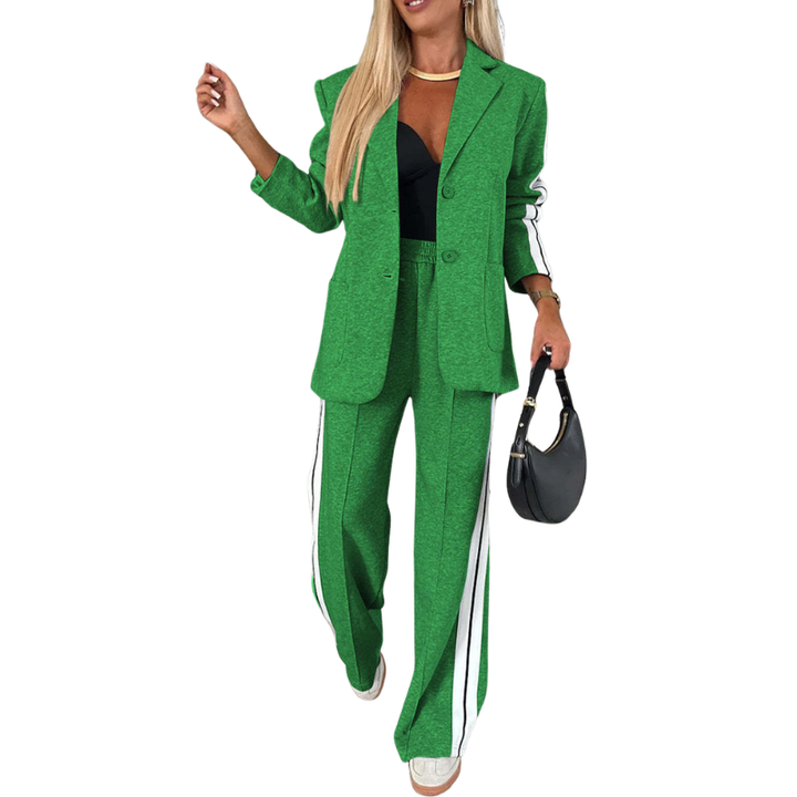 Hannah | Casual Striped Two-Piece Set