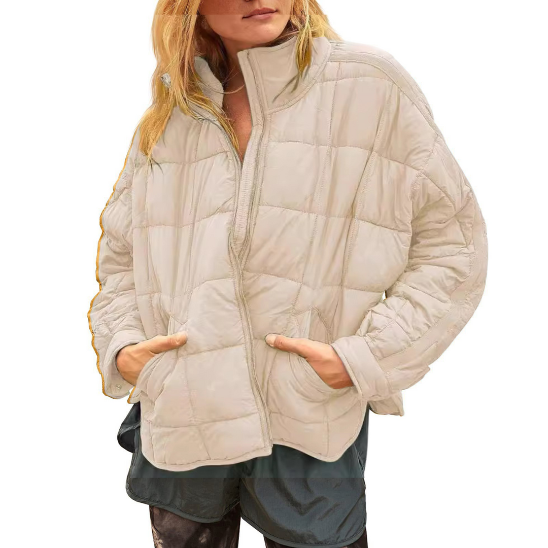 Amelia | Lightweight Compact Zip Puffer Jacket