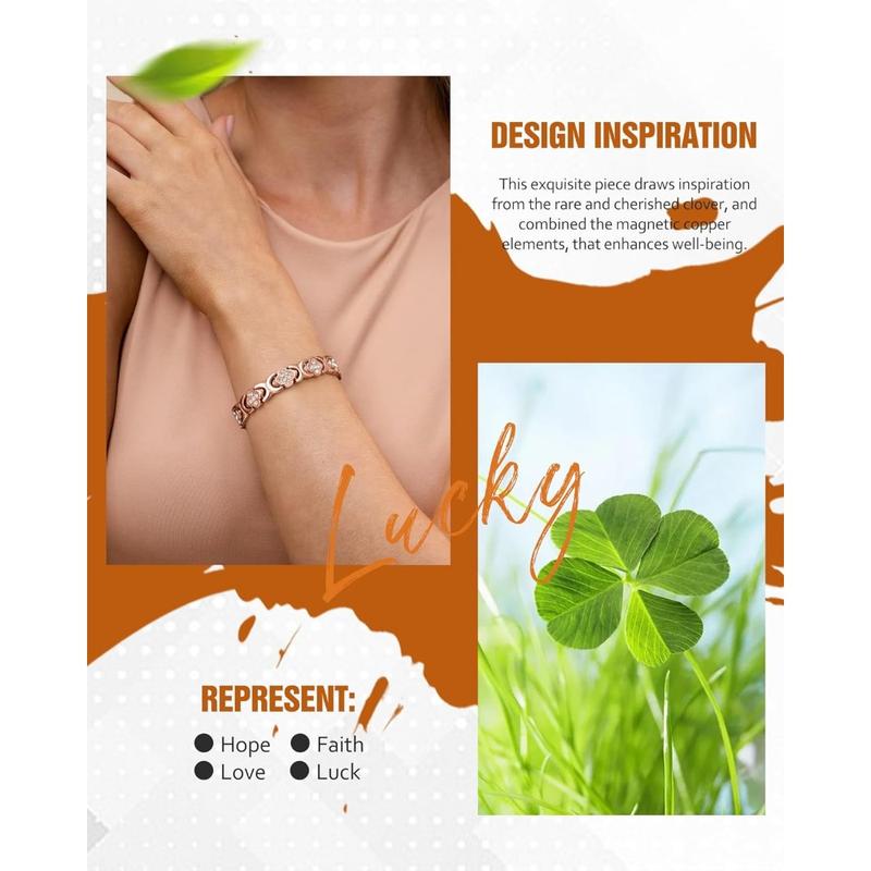 Yvette | Elegant Magnetic Copper Bangle