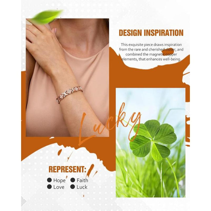 Yvette | Elegant Magnetic Copper Bangle