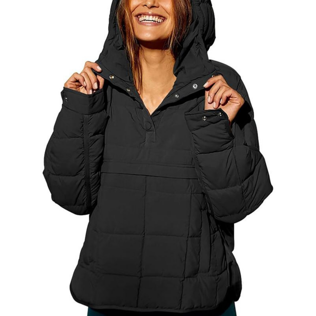 Zoe | Oversized Hooded Pullover Hooded Jacket