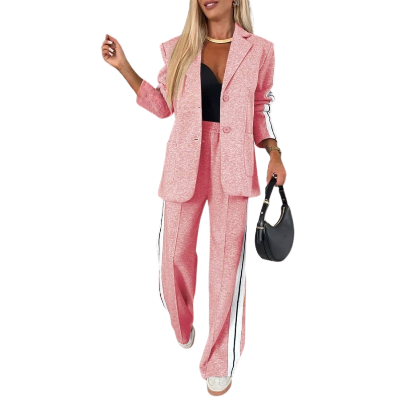 Hannah | Casual Striped Two-Piece Set