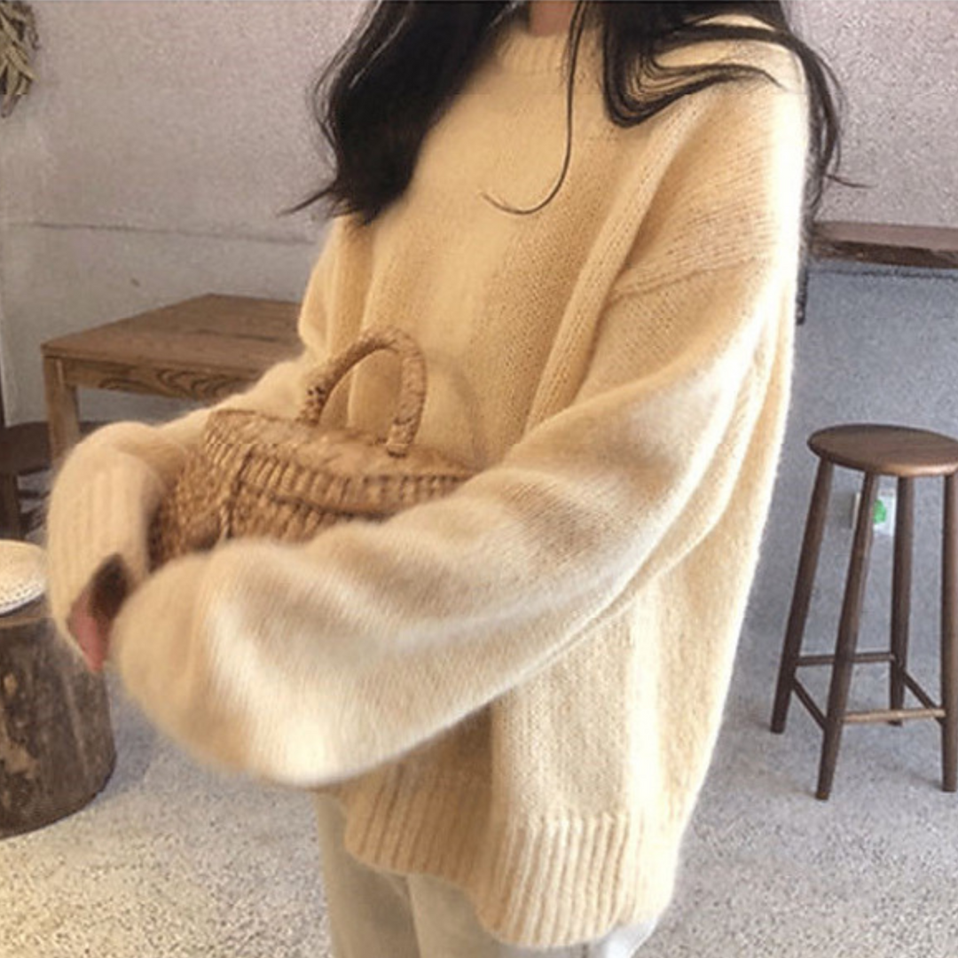 Caitlin | Casual Long Sleeve Round Neck Sweater