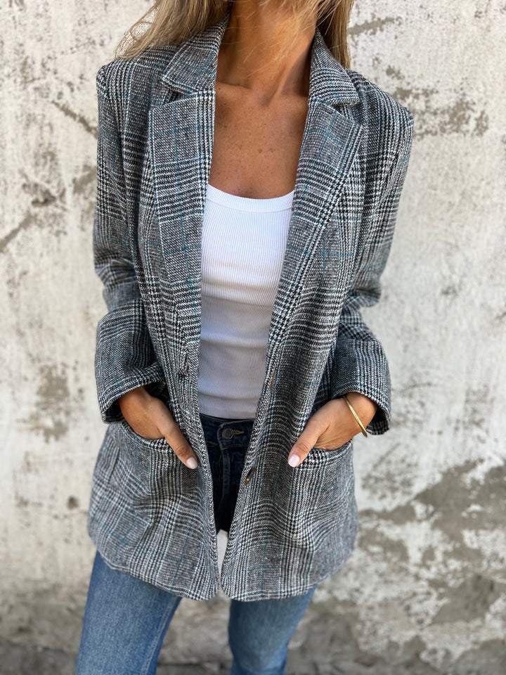 Bianca | Classic Plaid Blazer