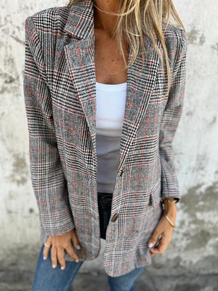 Bianca | Classic Plaid Blazer