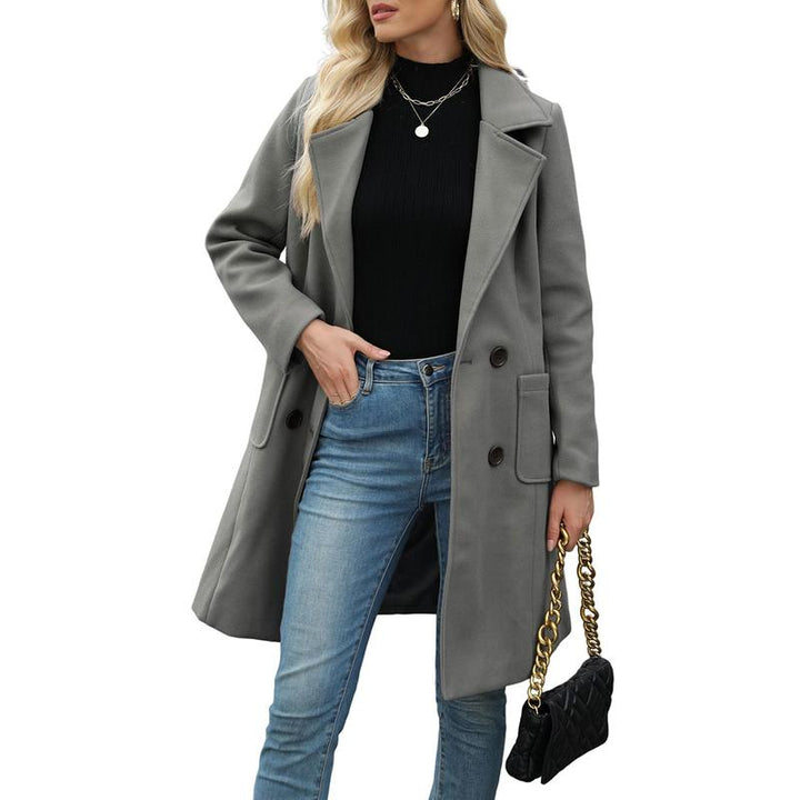 Natalie | Casual Wool Blend Warm Coat with Notch Lapel for Winter Wear