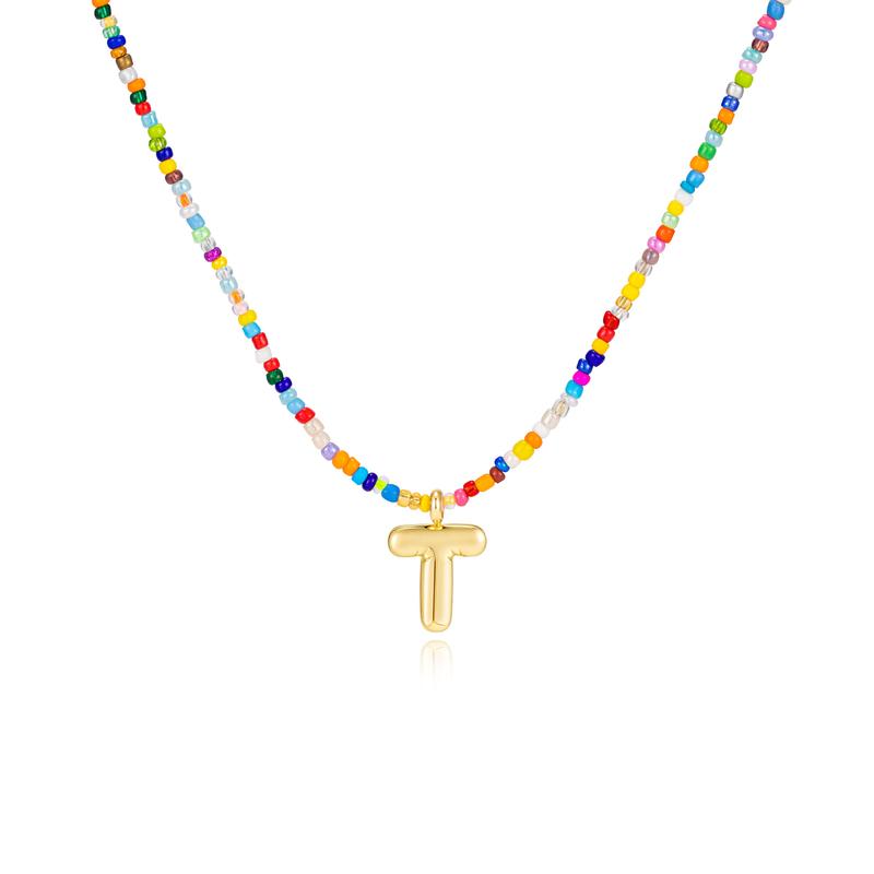 Naomi | Colorful Bubble Letter Necklace