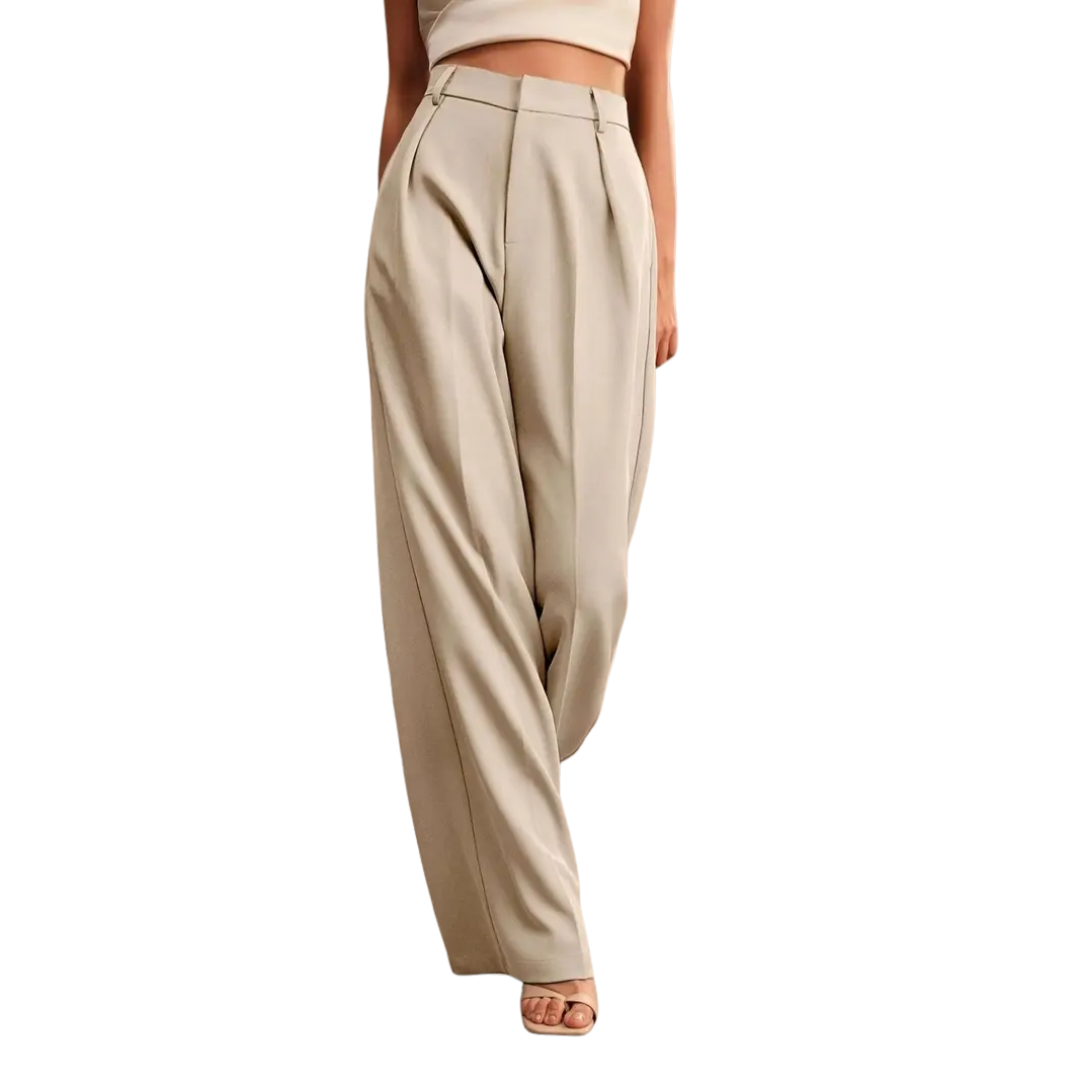 Isabelle | Relaxed High-Waist Wide Leg Trousers