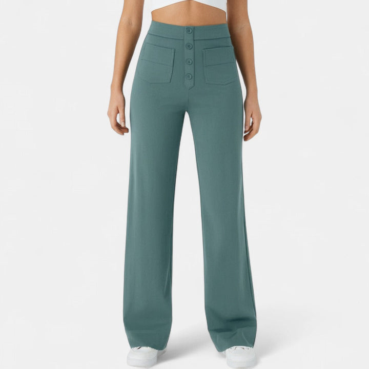 Georgia | Relaxed High-Waist Straight-Leg Pants
