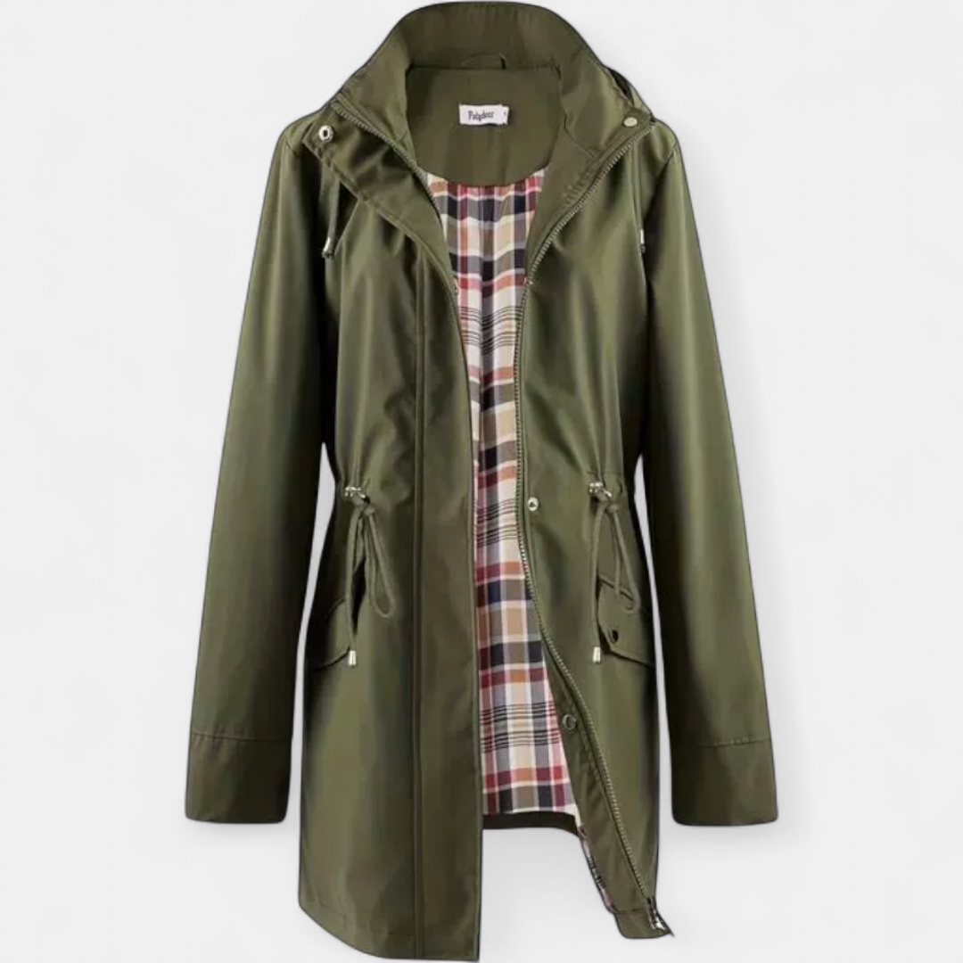 Ava | Waterproof Zip-Up Hooded Coat Jacket