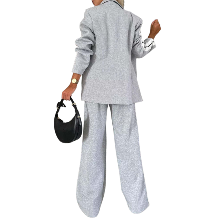 Hannah | Casual Striped Two-Piece Set