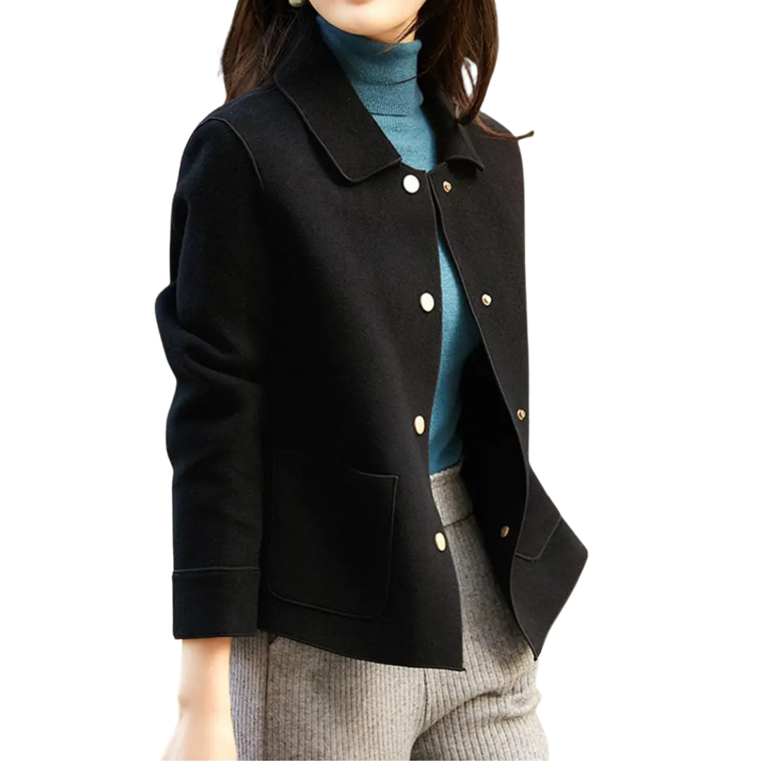 Brooke | Refined Double-Faced Wool Pea Coat