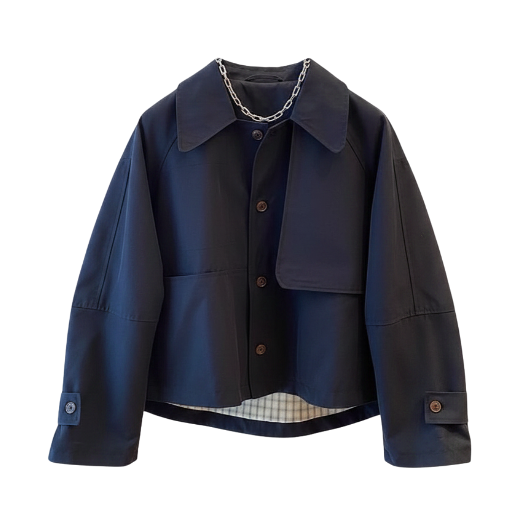 Lauren | Korean Workwear Loose Short Jacket