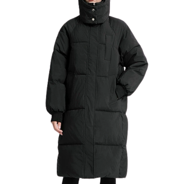 Zara | Cosy Oversized Hooded Long Puffer Coat