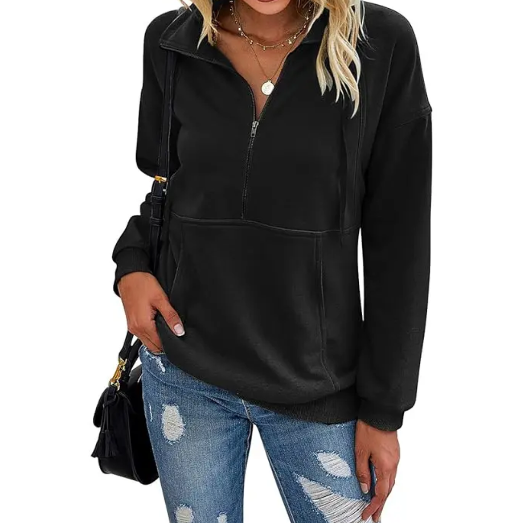 Verity | Cosy Half-Zip Fleece Sweatshirt