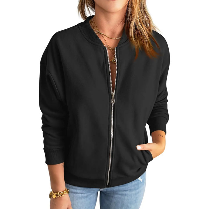 Joanna | Zip-Up Casual Loose Sweatshirt Jacket