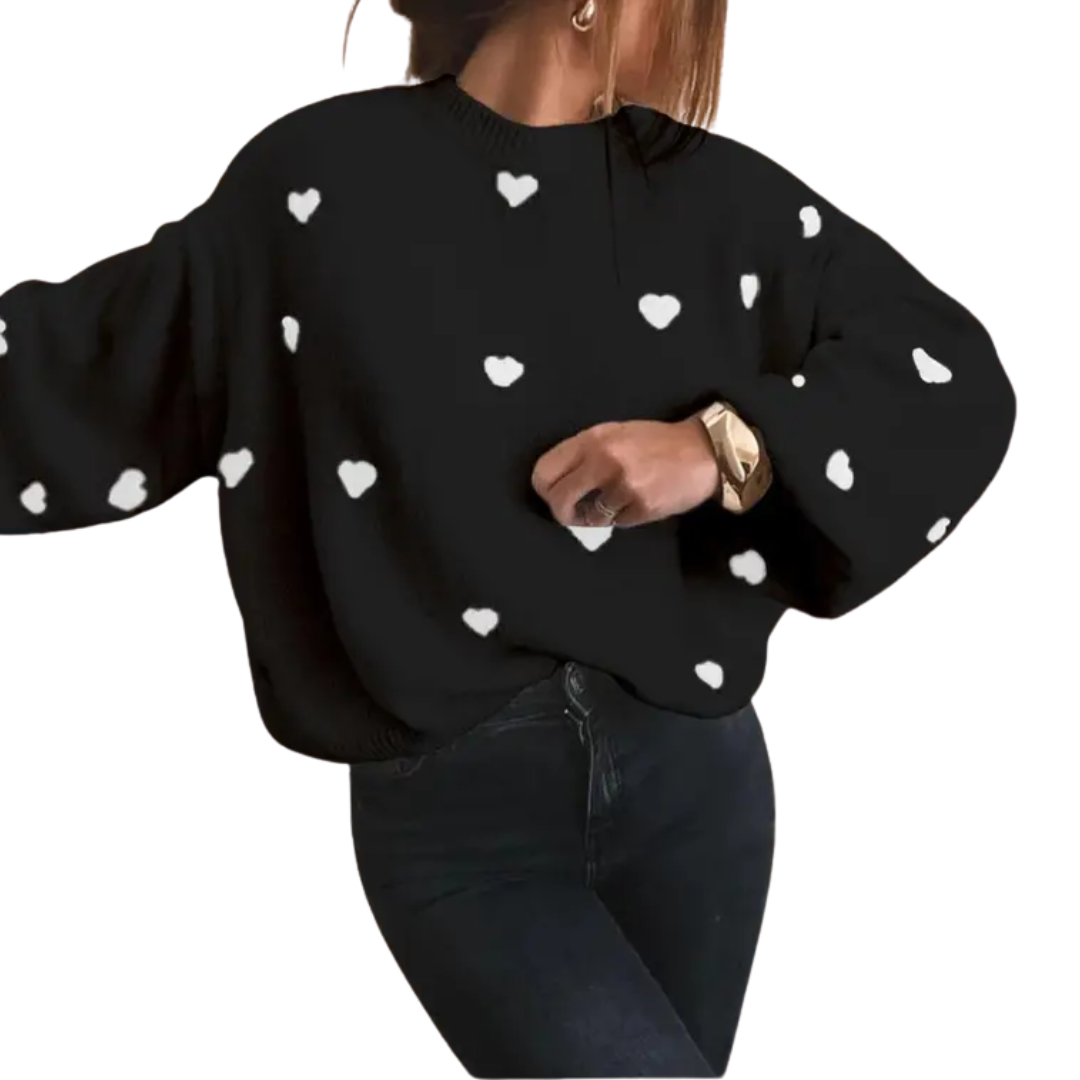 Ava | Cosy Halloween Print Drop Shoulder Sweater