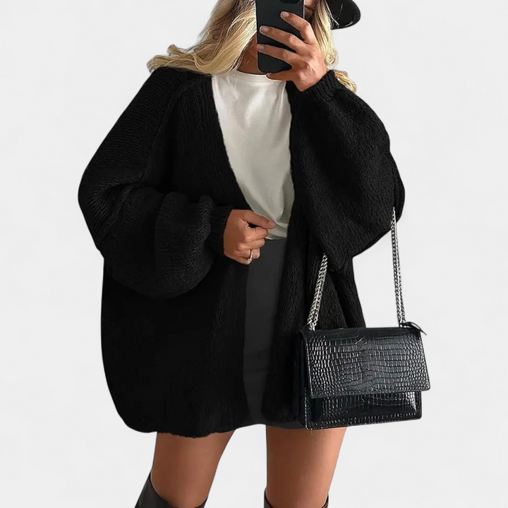 Nicole | Cosy Oversized Open-Front Cardigan