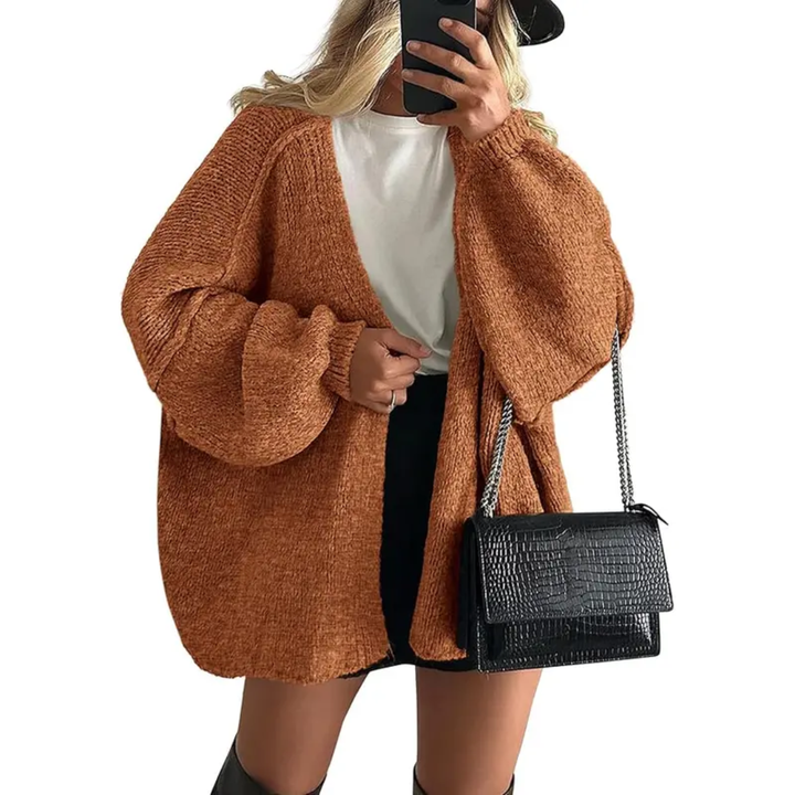 Danielle | Cosy Oversized Lantern Sleeve Cardigan