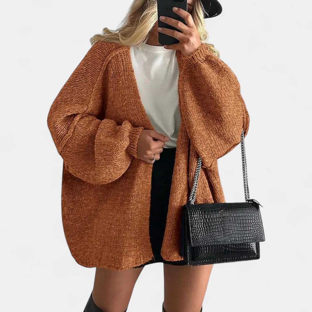 Nicole | Cosy Oversized Open-Front Cardigan