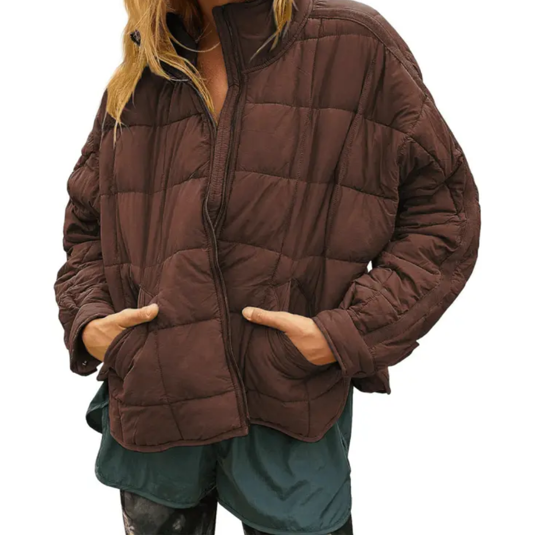 Mia | Lightweight Quilted Zip Puffer Jacket