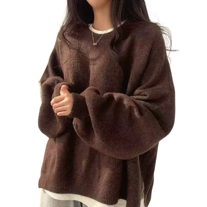 Harper | Cosy Drop Shoulder Split Hem Sweater
