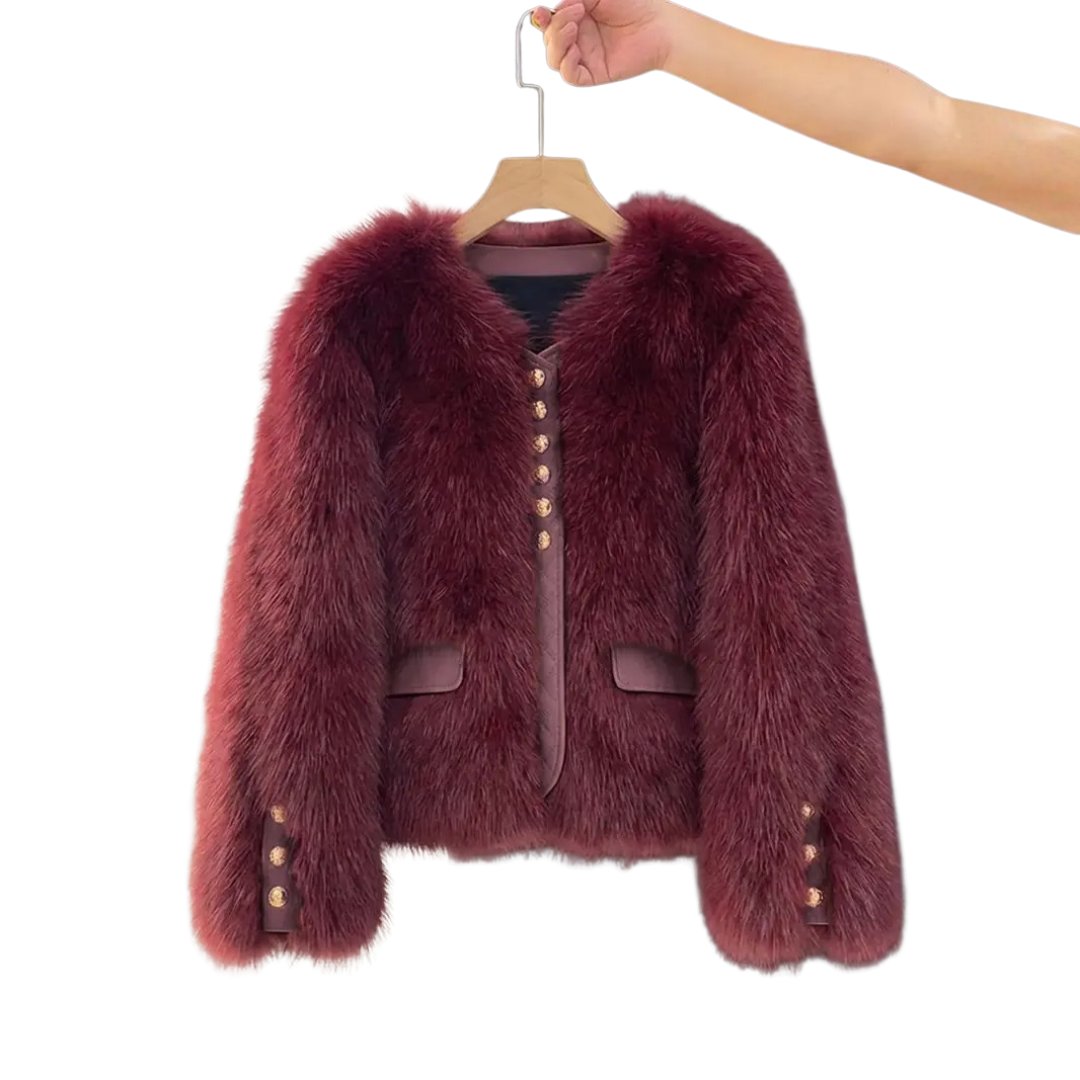 Alana | Korean Faux Fox Fur Coat