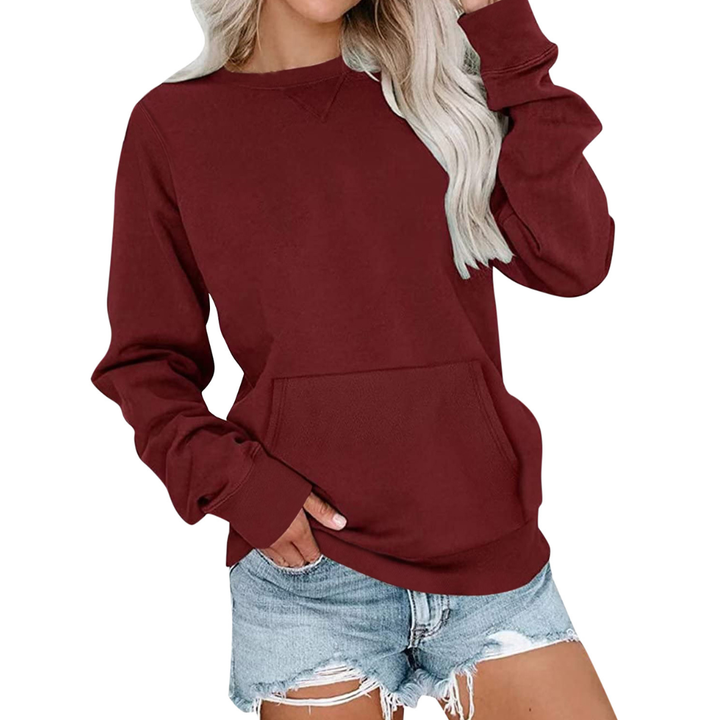 Charlotte | Cosy Solid Oversized Pullover Sweatshirt