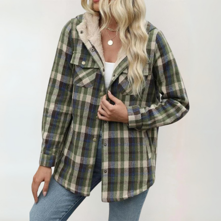 Millie | Casual Long Sleeve Button Front Hooded Coat