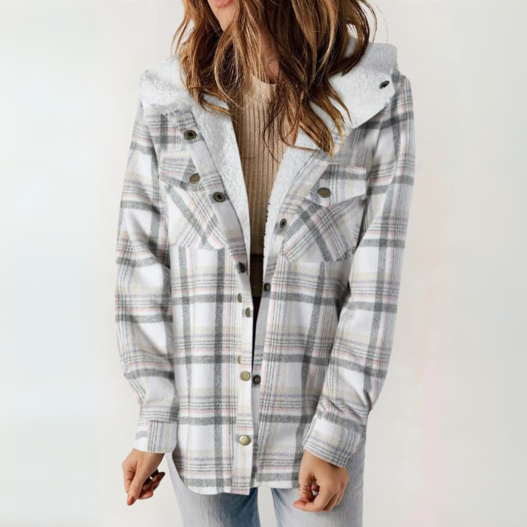 Millie | Casual Long Sleeve Button Front Hooded Coat