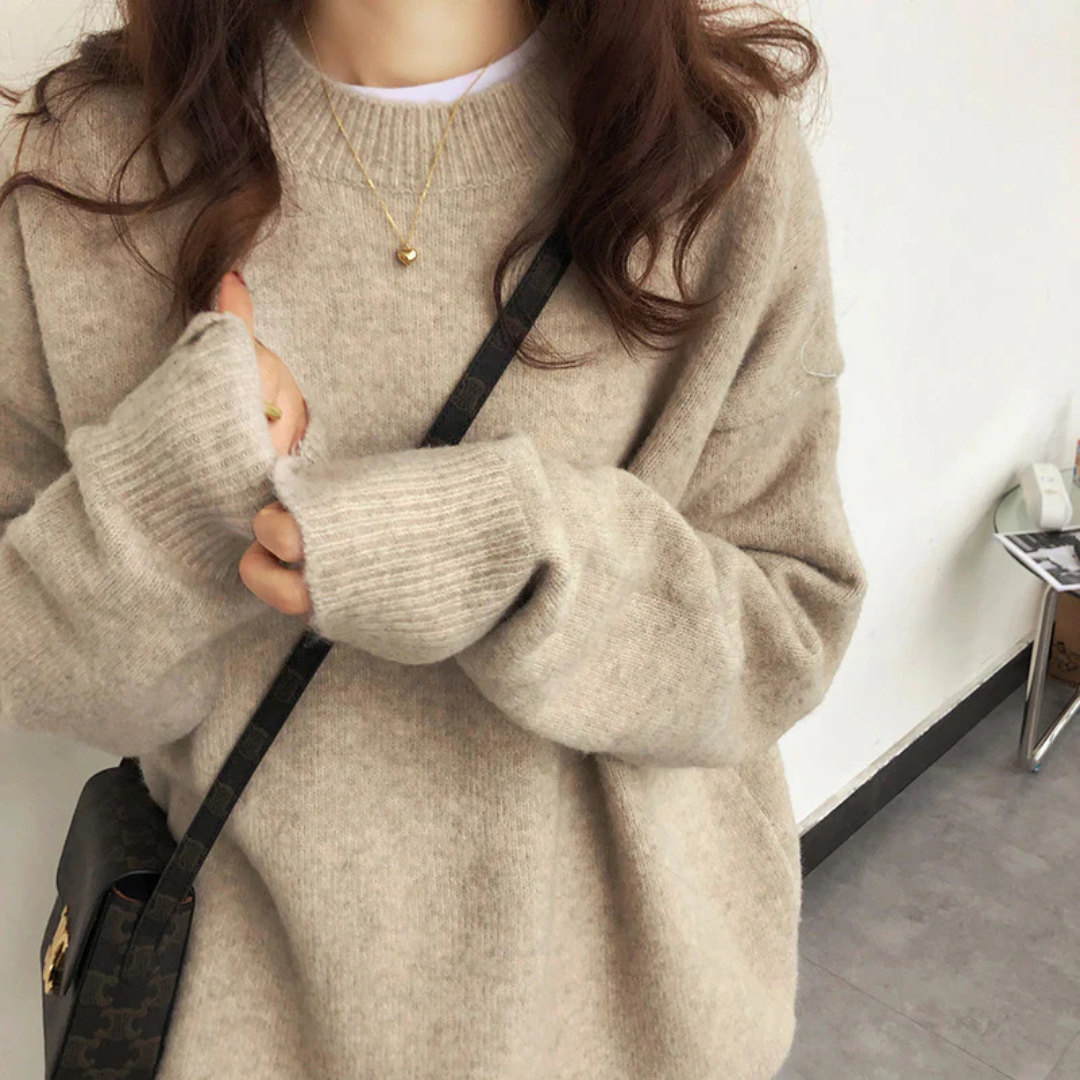 Wendy | Classic Drop Shoulder Long Sleeve Sweater