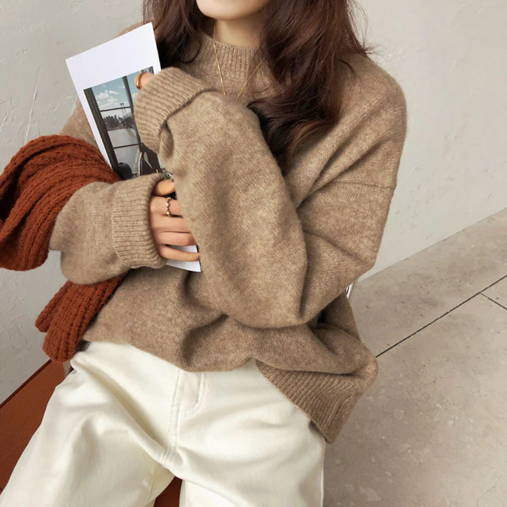 Wendy | Classic Drop Shoulder Long Sleeve Sweater