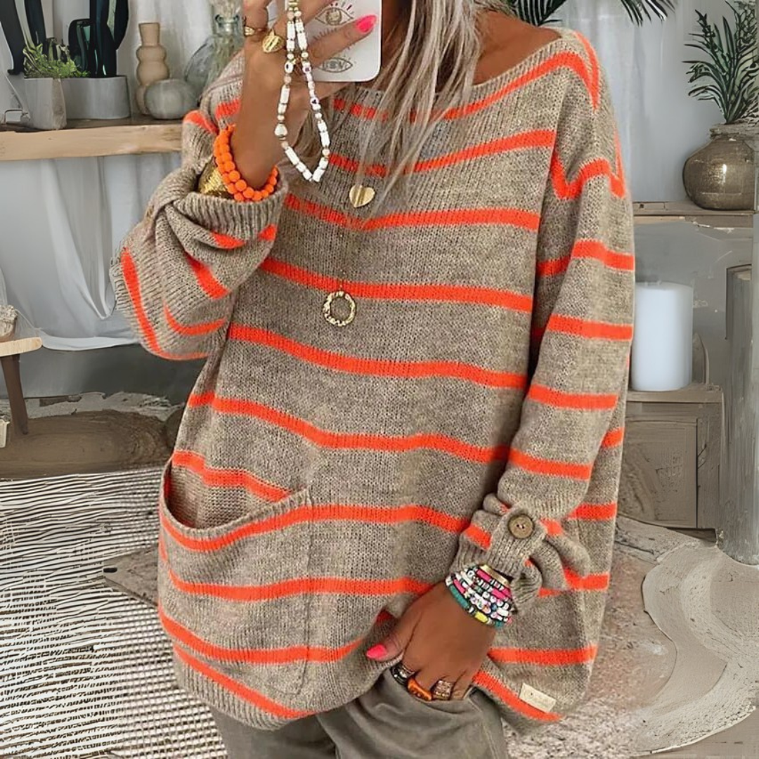 Vanessa | Casual Drop Shoulder Long Sleeve Sweater