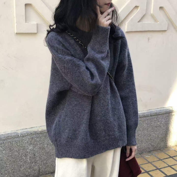Wendy | Classic Drop Shoulder Long Sleeve Sweater