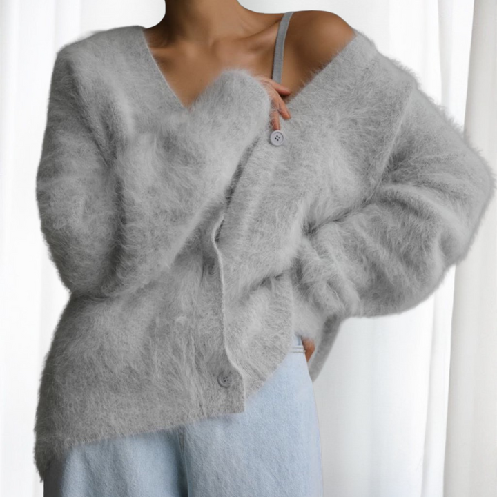 Elsie | Comfy Button Front Drop Shoulder Cardigan