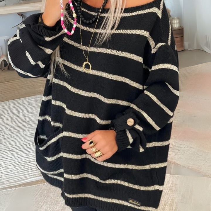 Vanessa | Casual Drop Shoulder Long Sleeve Sweater