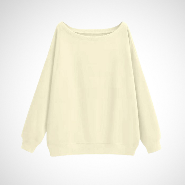 Megan | Casual Scoop Neck Long Sleeve Sweater