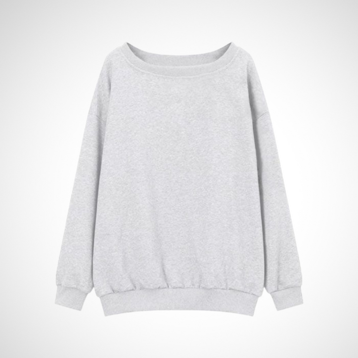 Megan | Casual Scoop Neck Long Sleeve Sweater