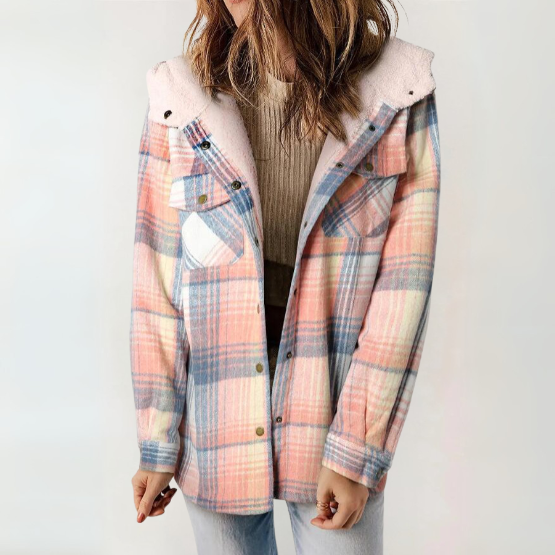 Millie | Casual Long Sleeve Button Front Hooded Coat