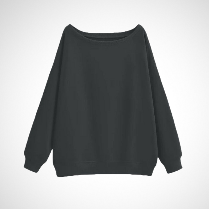 Megan | Casual Scoop Neck Long Sleeve Sweater