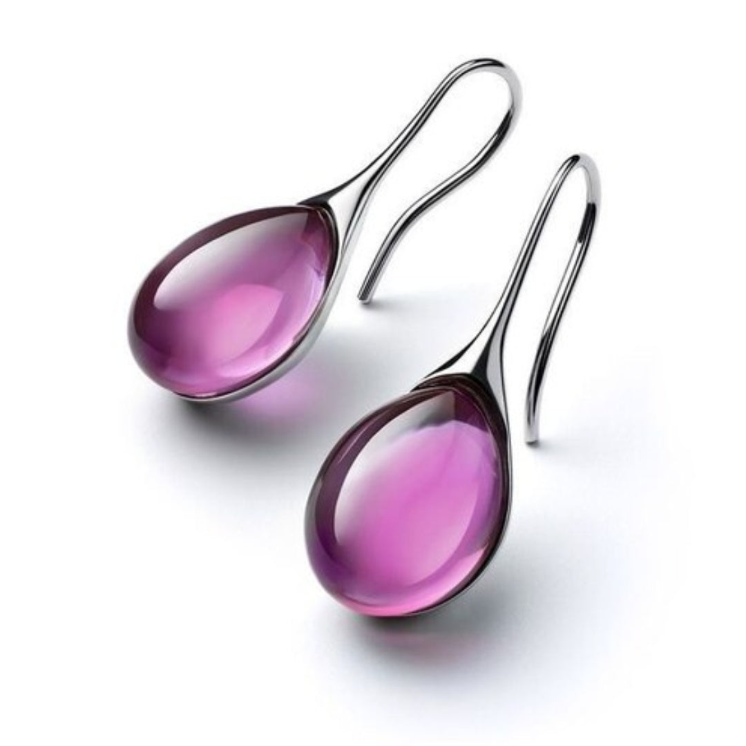 Kristy | Crystal Drop Earrings in Gold and Silver