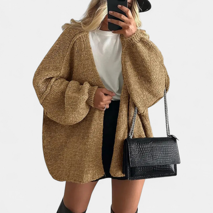Nicole | Cosy Oversized Open-Front Cardigan